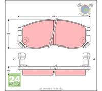 Kit pastiglie freno TRW Posteriore per MITSUBISHI GALANT VI