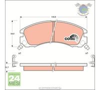 Kit pastiglie freno TRW Posteriore per MITSUBISHI OUTLANDER I