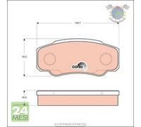 Kit pastiglie freno TRW Posteriore per NISSAN CABSTAR NT400 RENAULT TRUCKS M #sp