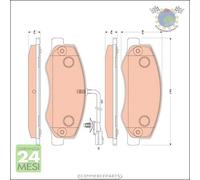 Kit pastiglie freno TRW Posteriore per NISSAN NV400 OPEL MOVANO B RENAULT MASTE