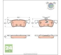 Kit pastiglie freno TRW Posteriore per PEUGEOT 308 #p0
