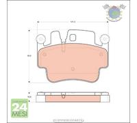 Kit pastiglie freno TRW Posteriore per PORSCHE 911