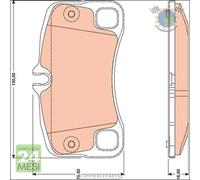 Kit pastiglie freno TRW Posteriore per PORSCHE 911 #ob