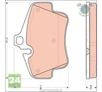 Kit pastiglie freno TRW Posteriore per PORSCHE BOXSTER CAYMAN 911 718