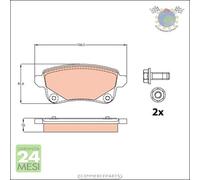 Kit pastiglie freno TRW Posteriore per RENAULT SCENIC GRAND