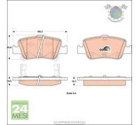 Kit pastiglie freno TRW Posteriore per TOYOTA COROLLA AURIS