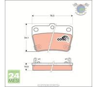 Kit pastiglie freno TRW Posteriore per TOYOTA RAV 4