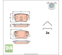 Kit pastiglie freno TRW Posteriore per VOLVO XC40