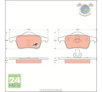 Kit pastiglie freno TRW Posteriore per VOLVO XC70 V70 S80 S70 S60