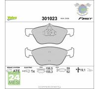Kit Pastiglie freno Valeo Anteriore per ALFA ROMEO 166 156 147 146 145 GT FIAT