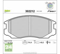 Kit Pastiglie freno Valeo Anteriore per DAIHATSU TERIOS SIRION YRV PROTON GEN