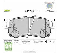 Kit Pastiglie freno Valeo Anteriore per KIA CEE'D SOUL PRO