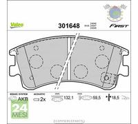 Kit Pastiglie freno Valeo Anteriore per MAZDA 6 bwy