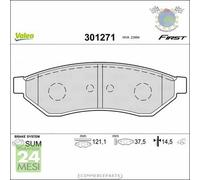 Kit Pastiglie freno Valeo Posteriore per CHEVROLET EVANDA EPICA DAEWOO MAGNUS