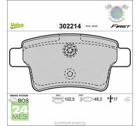 Kit Pastiglie freno Valeo Posteriore per CITROEN C4 I