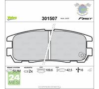 Kit Pastiglie freno Valeo Posteriore per ISUZU TROOPER D-MAX OPEL MONTEREY B A