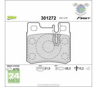 Kit Pastiglie freno Valeo Posteriore per MERCEDES CLASSE E 500 420 320 300 290