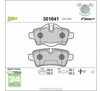 Kit Pastiglie freno Valeo Posteriore per MINI