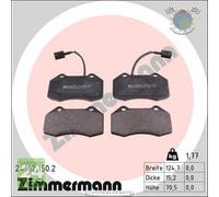 Kit pastiglie freno Zimmermann Anteriore per ABARTH GRANDE PUNTO ALFA ROMEO MIT
