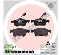 Kit pastiglie freno Zimmermann Anteriore per ALFA ROMEO SPIDER BRERA 159