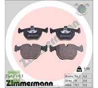 Kit pastiglie freno Zimmermann Anteriore per ALPINA B10 BMW X5 E53 4.4 3.0 X3 E