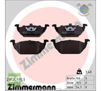 Kit pastiglie freno Zimmermann Anteriore per AUDI A3 SEAT TOLEDO II SKODA OCTAV