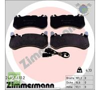 Kit pastiglie freno Zimmermann Anteriore per AUDI A7 A6