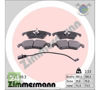 Kit pastiglie freno Zimmermann Anteriore per AUDI A7 A6 A5 A4