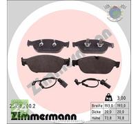 Kit pastiglie freno Zimmermann Anteriore per AUDI A8 A7 A6 #wt