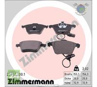 Kit pastiglie freno Zimmermann Anteriore per AUDI ALLROAD A6 A4