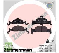 Kit pastiglie freno Zimmermann Anteriore per AUDI Q5 A7 A6 A5 A4