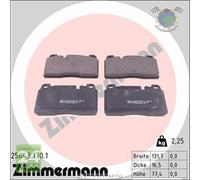 Kit pastiglie freno Zimmermann Anteriore per AUDI Q5 A7 A6 PORSCHE MACAN