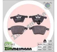 Kit pastiglie freno Zimmermann Anteriore per AUDI TT A3 SEAT LEON VW SCIROCCO G