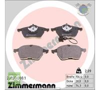 Kit pastiglie freno Zimmermann Anteriore per AUDI TT A3 SEAT TOLEDO II IBIZA #1g