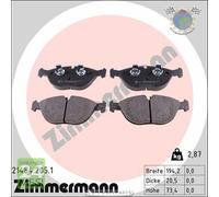 Kit pastiglie freno Zimmermann Anteriore per AUDI TT A8 A4 BMW Z8 E52 4.9 7 E38