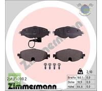 Kit pastiglie freno Zimmermann Anteriore per AUDI TT Q3 Q2 A3 SEAT ATECA LEON S