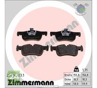 Kit pastiglie freno Zimmermann Anteriore per BMW 2 F22 F87 218 F23 1 F21 118 11