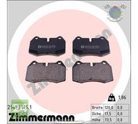 Kit pastiglie freno Zimmermann Anteriore per BMW 8 E31 850 840 7 E38 735 730 72