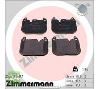 Kit pastiglie freno Zimmermann Anteriore per BMW X2 F39 xDrive sDrive M35 X1 F4