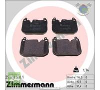 Kit pastiglie freno Zimmermann Anteriore per BMW X2 F39 xDrive sDrive M35 X1 F4