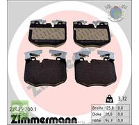Kit pastiglie freno Zimmermann Anteriore per BMW X5 G05 F95 xDrive X4 G02 F98 M