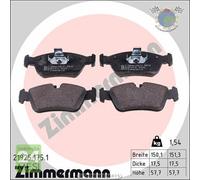 Kit pastiglie freno Zimmermann Anteriore per BMW Z4 E85 3.0 2.5 2.2 2.0 Z3 E36