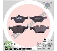 Kit pastiglie freno Zimmermann Anteriore per BMW Z4 E86 M E85 Z3 E36 5 E34 M5 3