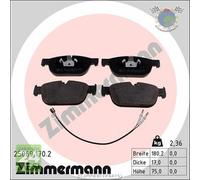 Kit pastiglie freno Zimmermann Anteriore per CITROEN C5 III DS5 DS4 C6 DS PEUGE