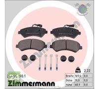 Kit pastiglie freno Zimmermann Anteriore per CITROEN JUMPER FIAT DUCATO PEUG #vj