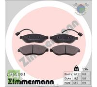 Kit pastiglie freno Zimmermann Anteriore per CITROEN JUMPER FIAT DUCATO PEUG #vm