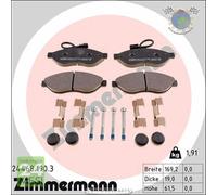 Kit pastiglie freno Zimmermann Anteriore per CITROEN JUMPER FIAT DUCATO PEUG #vo
