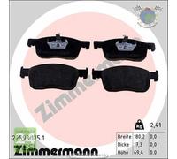 Kit pastiglie freno Zimmermann Anteriore per CITROEN SPACETOURER JUMPY OPEL VIV