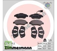 Kit pastiglie freno Zimmermann Anteriore per FIAT 500 FORD KA