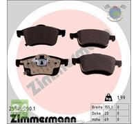 Kit pastiglie freno Zimmermann Anteriore per FIAT 500L